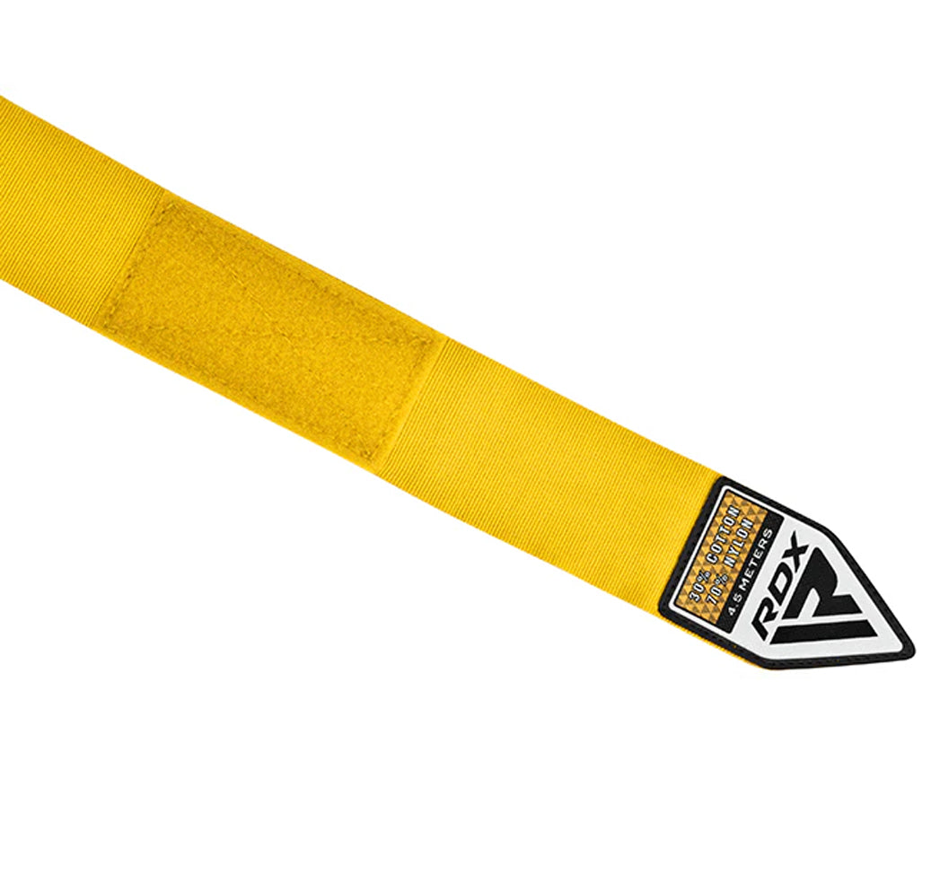 RDX 4.5M Professional Boxing Hand Wraps Yellow