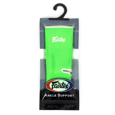 Fairtex AS1 Ankle Supports - Green-White - Freesize