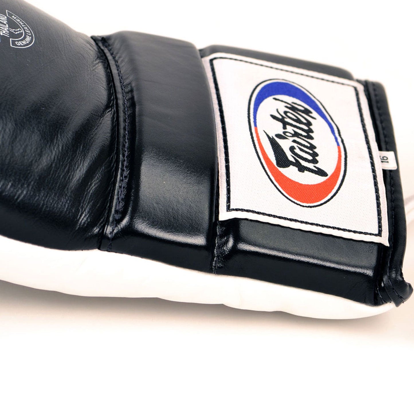 Fairtex BGL3 Lace-up Sparring Gloves - Black-White