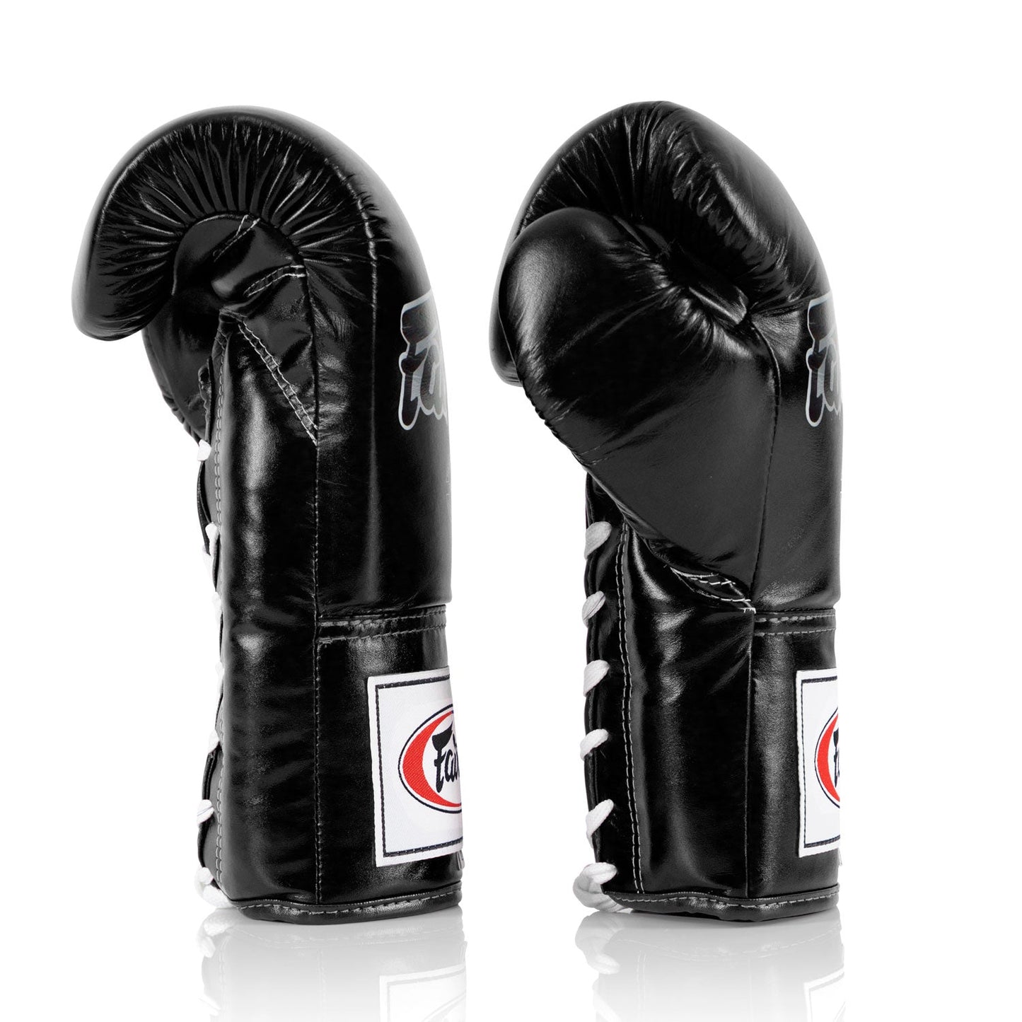 Fairtex BGL6 Lace-up Competition Boxing Gloves - Black