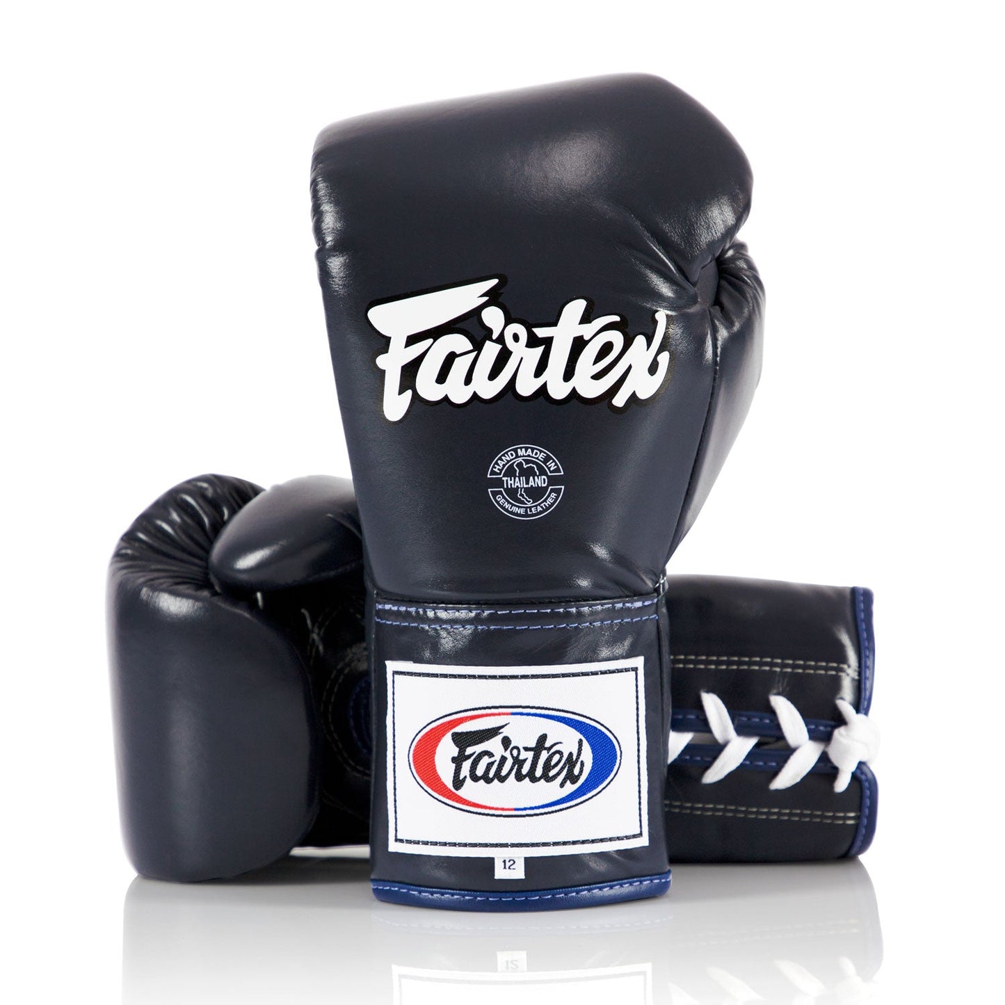 Fairtex BGL6 Lace-up Competition Boxing Gloves - Blue