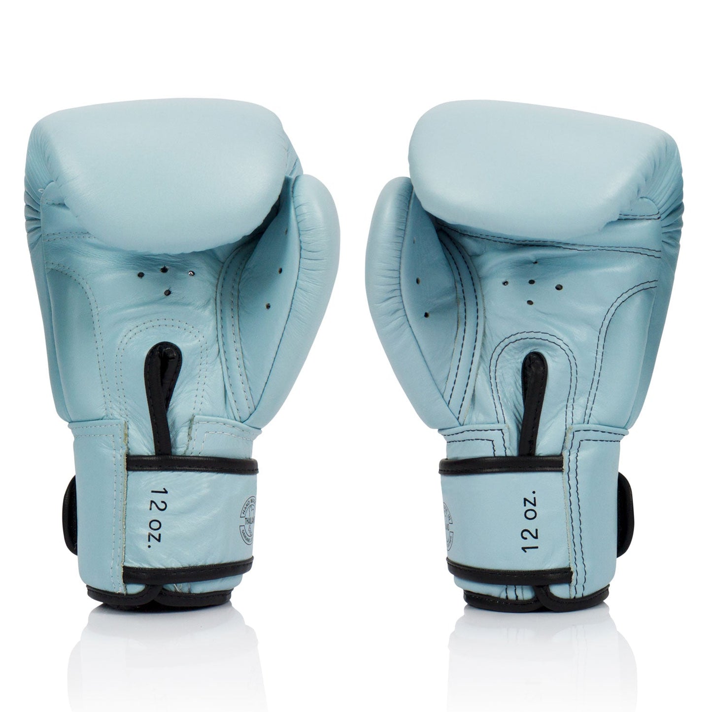 BGV20 Fairtex Leather Boxing Gloves Pastel Blue