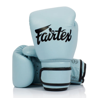 BGV20 Fairtex Leather Boxing Gloves Pastel Blue