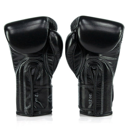 Fairtex X Glory BGVG3 Velcro Boxing Gloves - Black-Gold