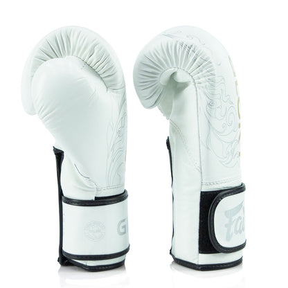 BGVG3 Fairtex X Glory Velcro Boxing Gloves White
