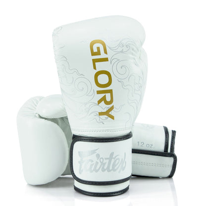 BGVG3 Fairtex X Glory Velcro Boxing Gloves White