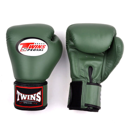 BGVL4 Twins Boxing Gloves Olive