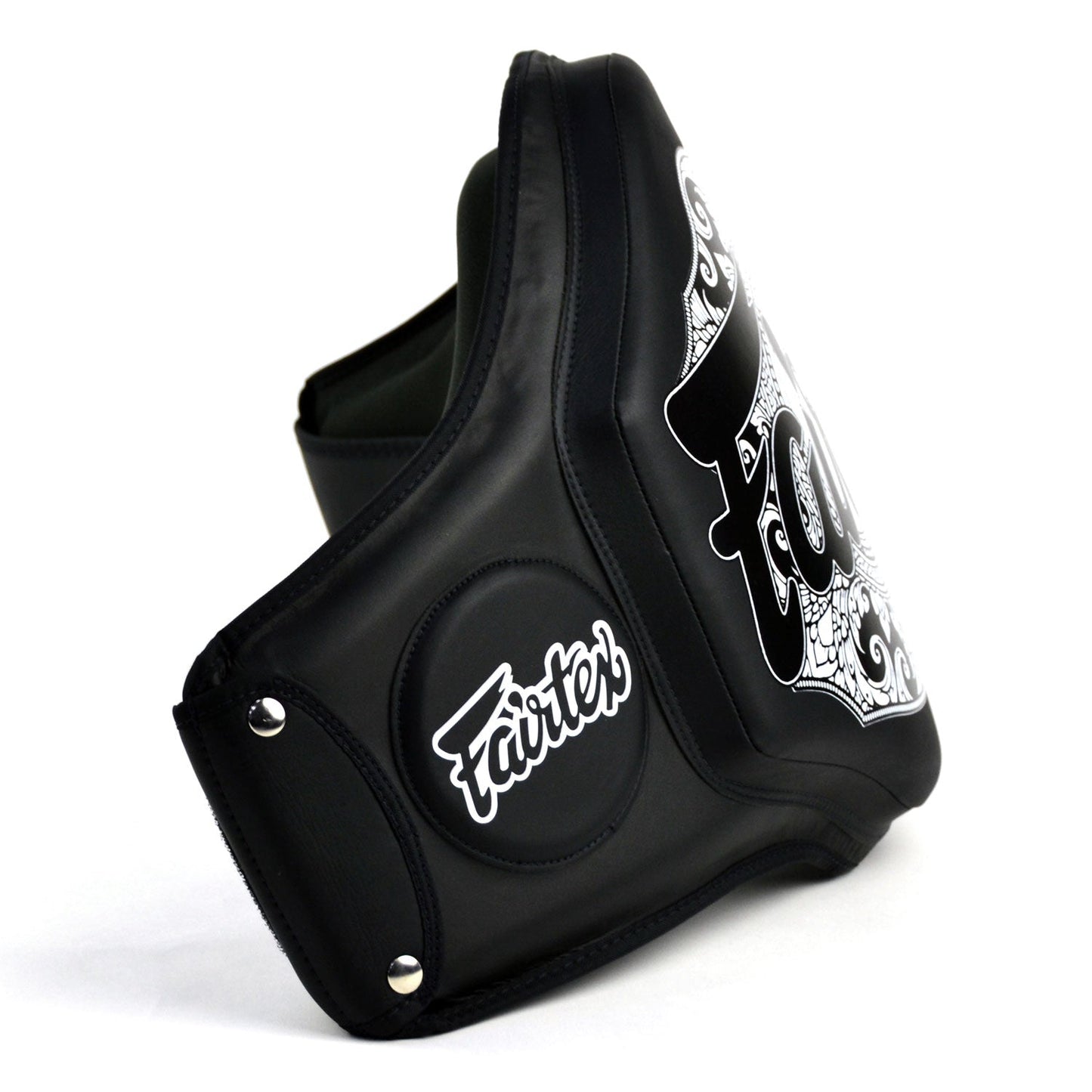 Fairtex BPV3 Microfiber Belly Pad - Black-Black