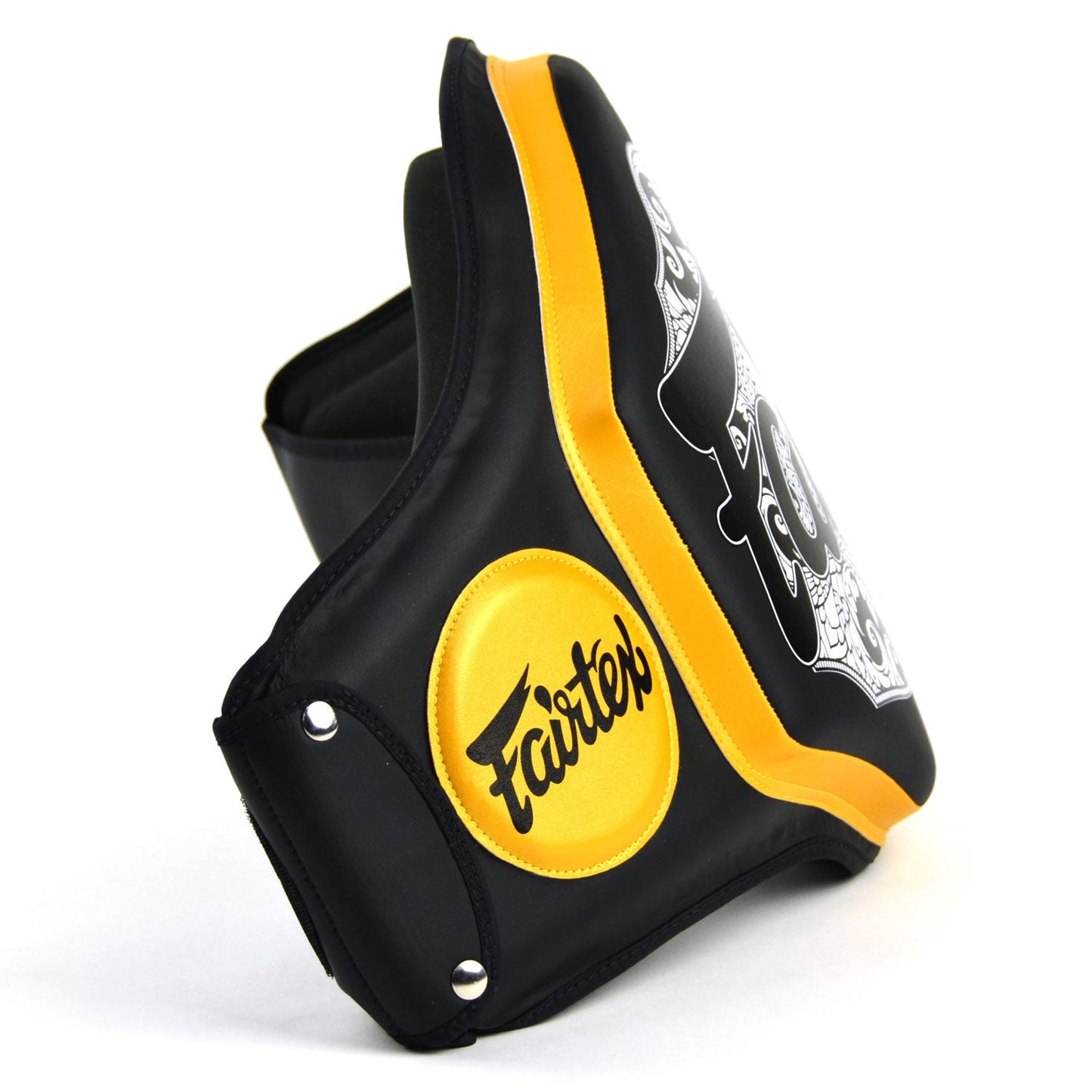 BPV3 Fairtex Microfiber Belly Pad Black-Black-Gold