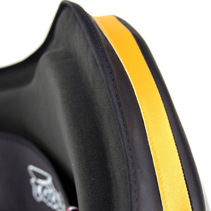 BPV3 Fairtex Microfiber Belly Pad Black-Black-Gold