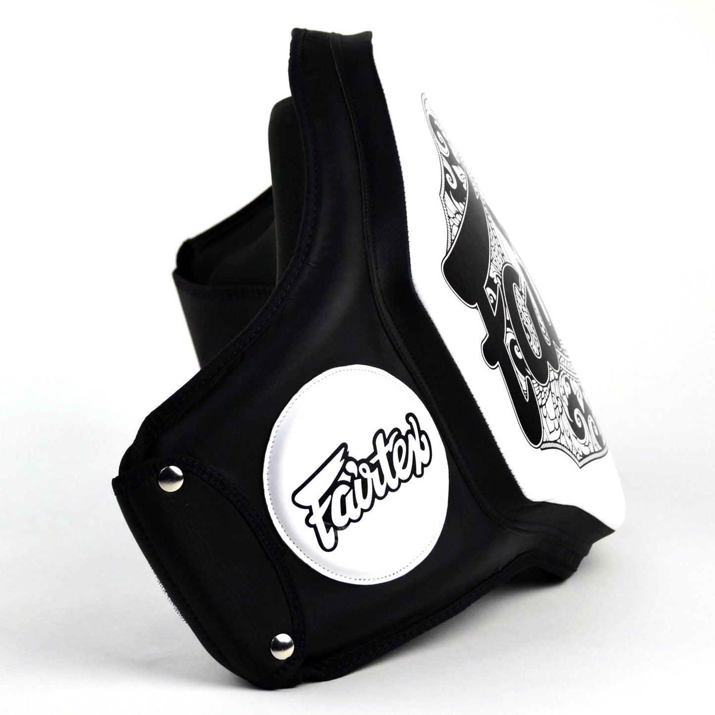 Fairtex BPV3 Microfiber Belly Pad - Black-White