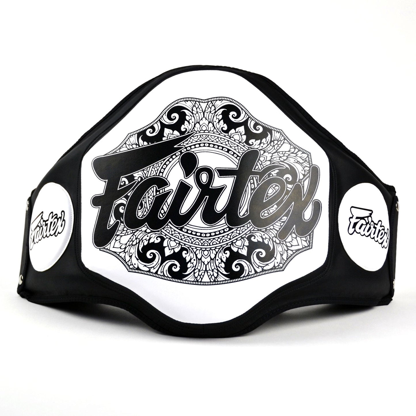 Fairtex BPV3 Microfiber Belly Pad - Black-White