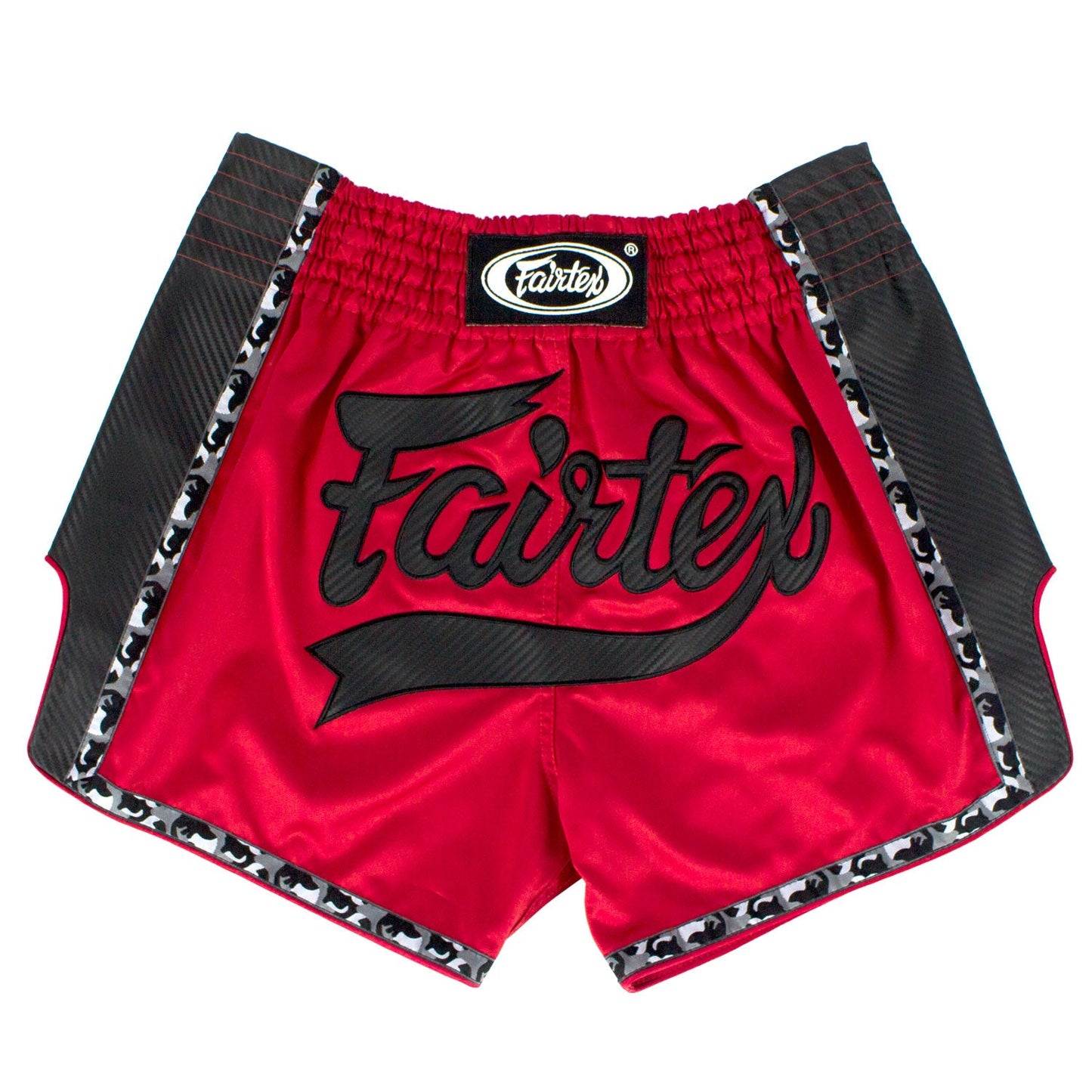 Fairtex BS1703 Slim Fit Muaythai Shorts - Red-Black