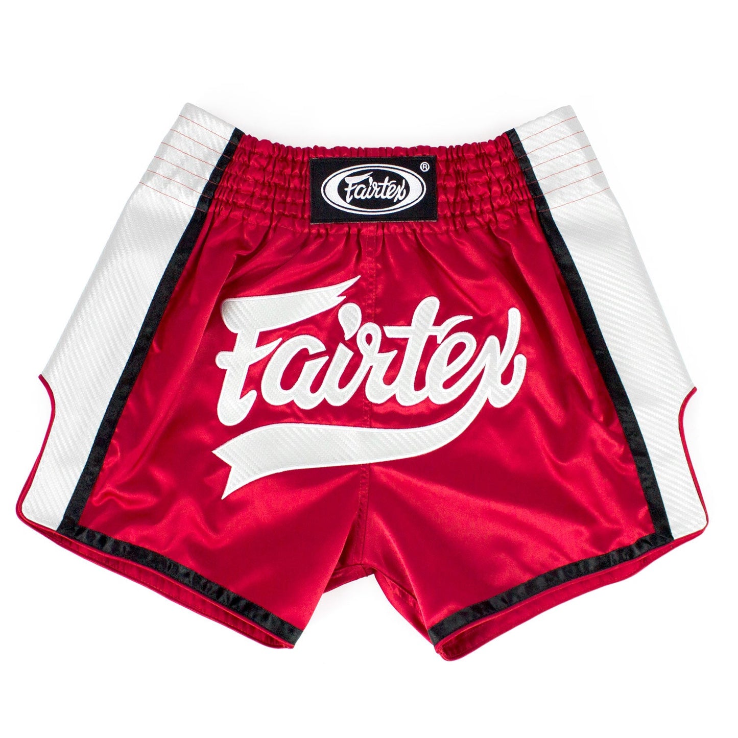 BS1704 Fairtex Slim Fit Muaythai Shorts Red-White