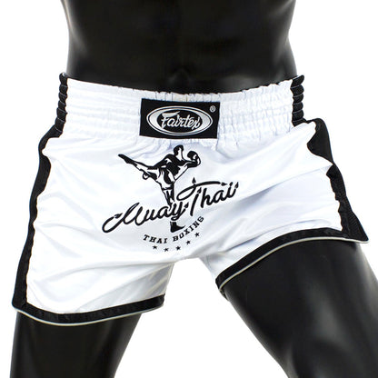 Fairtex BS1707 Slim Fit Muaythai Shorts - White