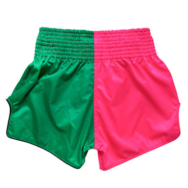 Fairtex BS1911 Muaythai Shorts - Pink-Green
