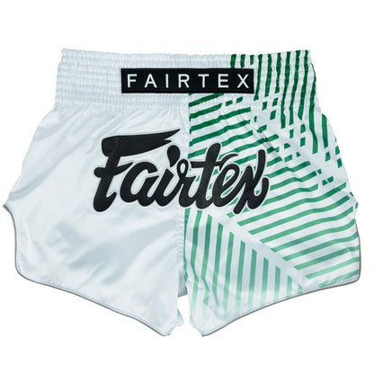 Fairtex BS1923 Muaythai Shorts - White Racer