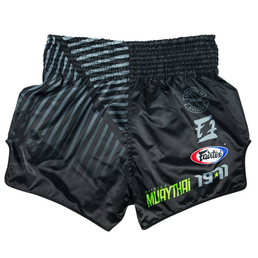 Fairtex BS1924 Muaythai Shorts - Black Racer