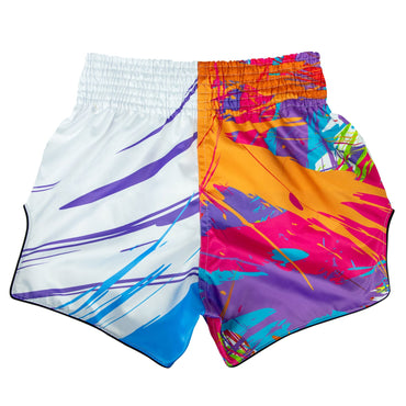 Fairtex BS1933 Muaythai Shorts - World Music White