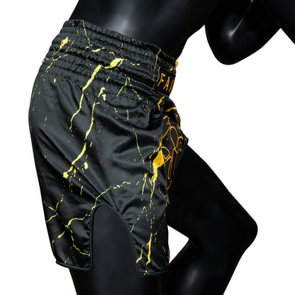 Fairtex BS1947 Muaythai Shorts - Black Marble