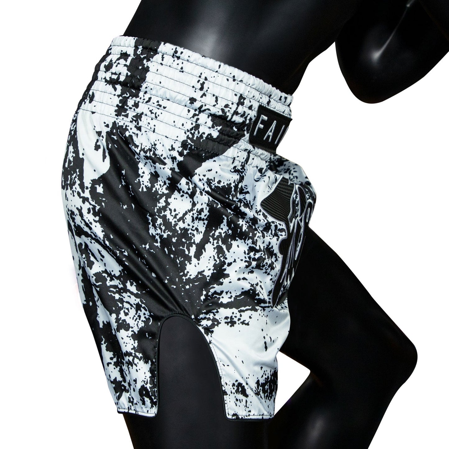BS1948 Fairtex Grunge White Muaythai Shorts