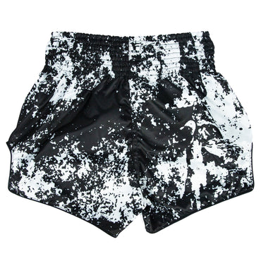 BS1949 Fairtex Grunge Black Muaythai Shorts