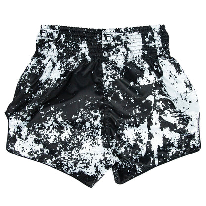 BS1949 Fairtex Grunge Black Muaythai Shorts