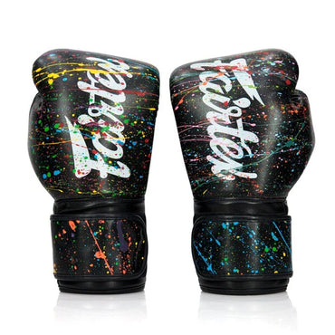 Fairtex BGV14PT Painter Microfibre Boxing Gloves - Black