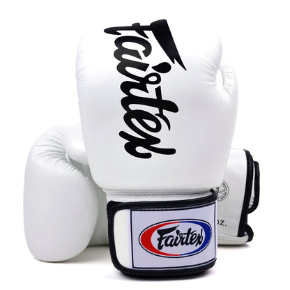 Fairtex BGV19 Deluxe Tight-Fit Boxing Gloves - White