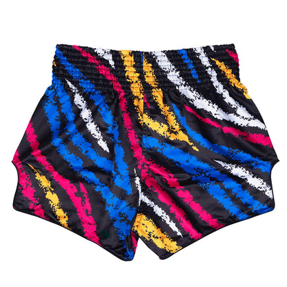 Fairtex BS1956 Muaythai Shorts - Colourful (Vertical)