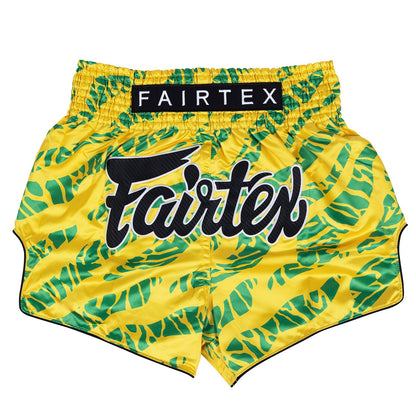 Fairtex BS1959 Muaythai Shorts - Yellow-Green