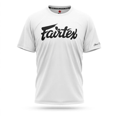 Fairtex TS7 Script Logo Cotton T-Shirt - White