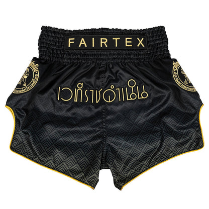 Fairtex x Rajadamnern Muay Thai Shorts - BS-RAJ04 - Black