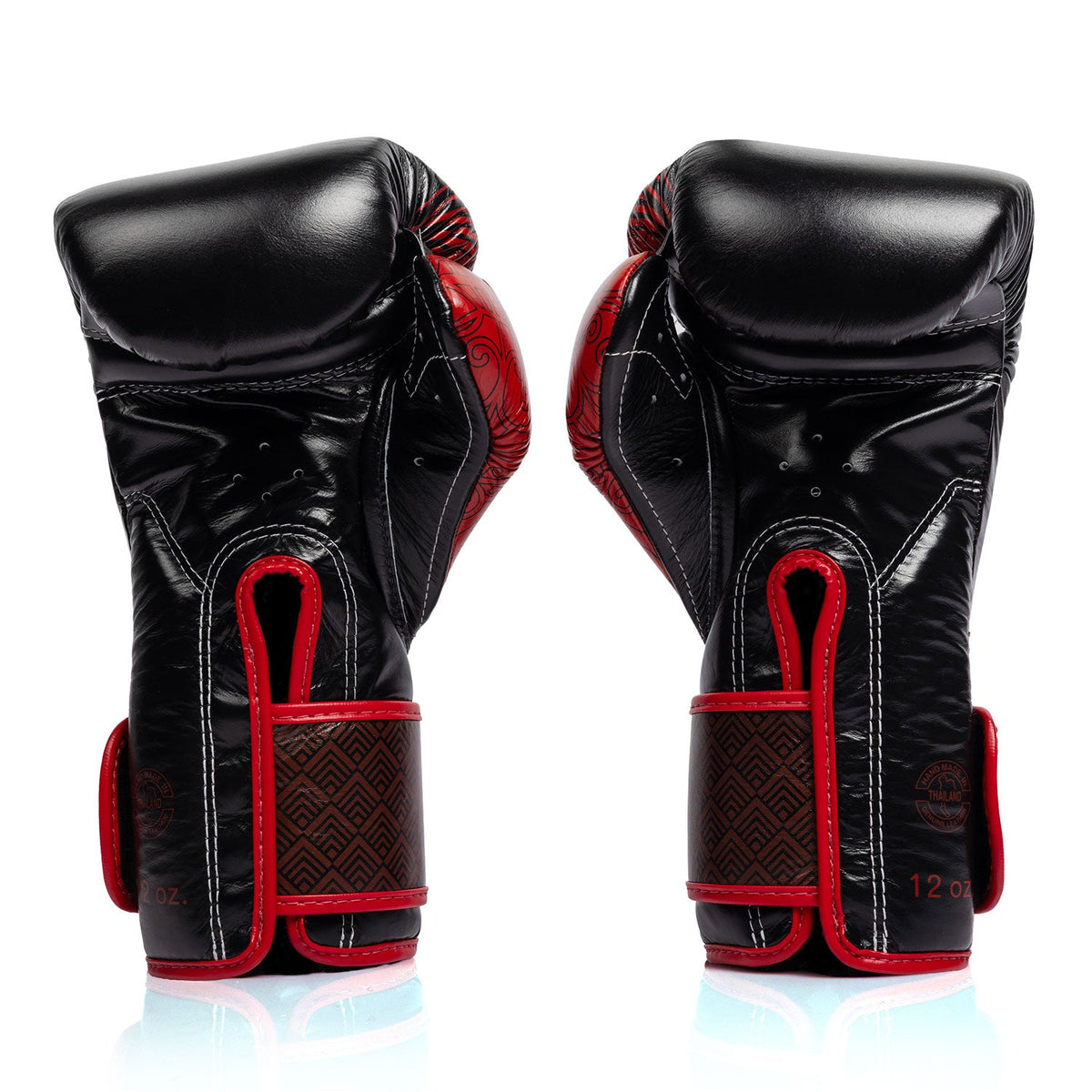 Fairtex X RWS BGVR1 Velcro Boxing Gloves - Black-Red