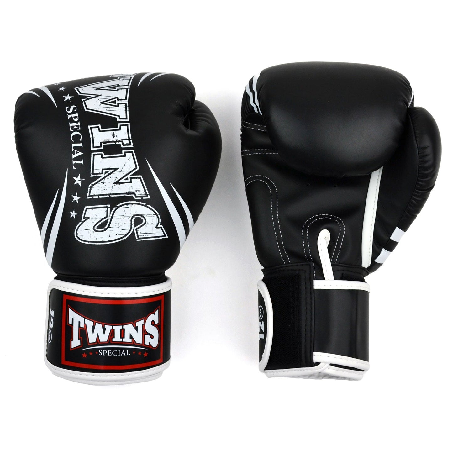 Twins Special FBGVDM3-TW6 Synthetic-Leather Boxing Gloves - Black