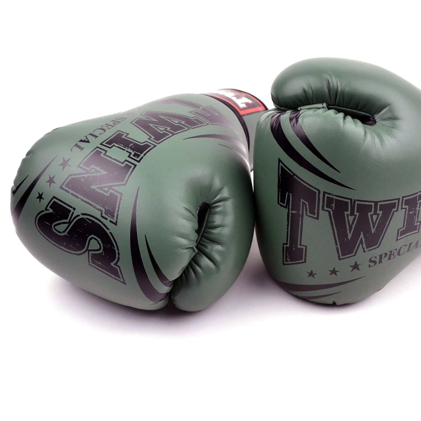 Twins Special FBGVDM3-TW6 Synthetic-Leather Boxing Gloves - Olive