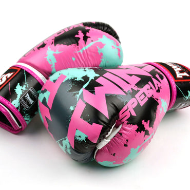 Twins Special FBGVL4-61 Boxing Gloves - Candy - White-Pink
