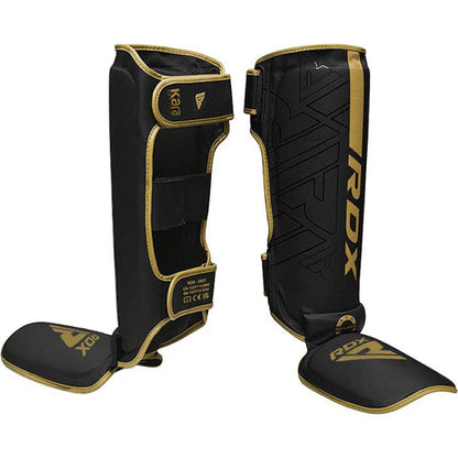 RDX F6 KARA MMA Shin Instep Guards Black Gold