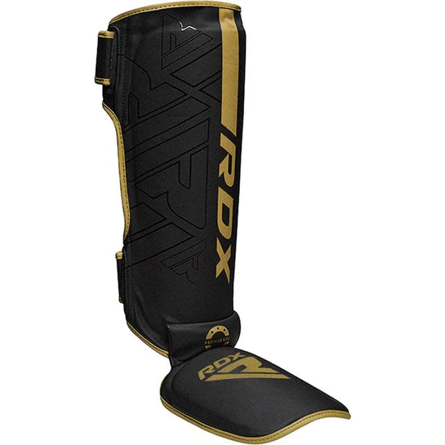 RDX F6 KARA MMA Shin Instep Guards Black Gold
