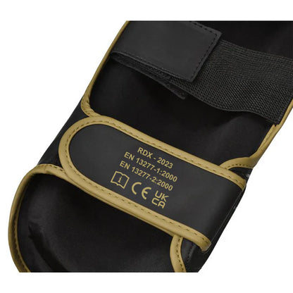 RDX F6 KARA MMA Shin Instep Guards Black Gold