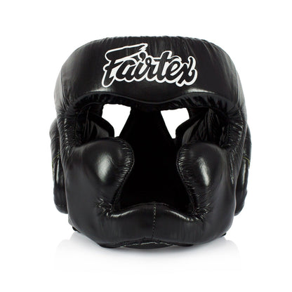 Fairtex HG13 Diagonal Vision Sparring Headguard - Black