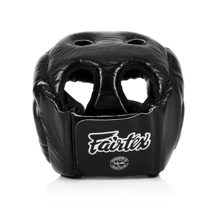 Fairtex HG13 Diagonal Vision Sparring Headguard - Black