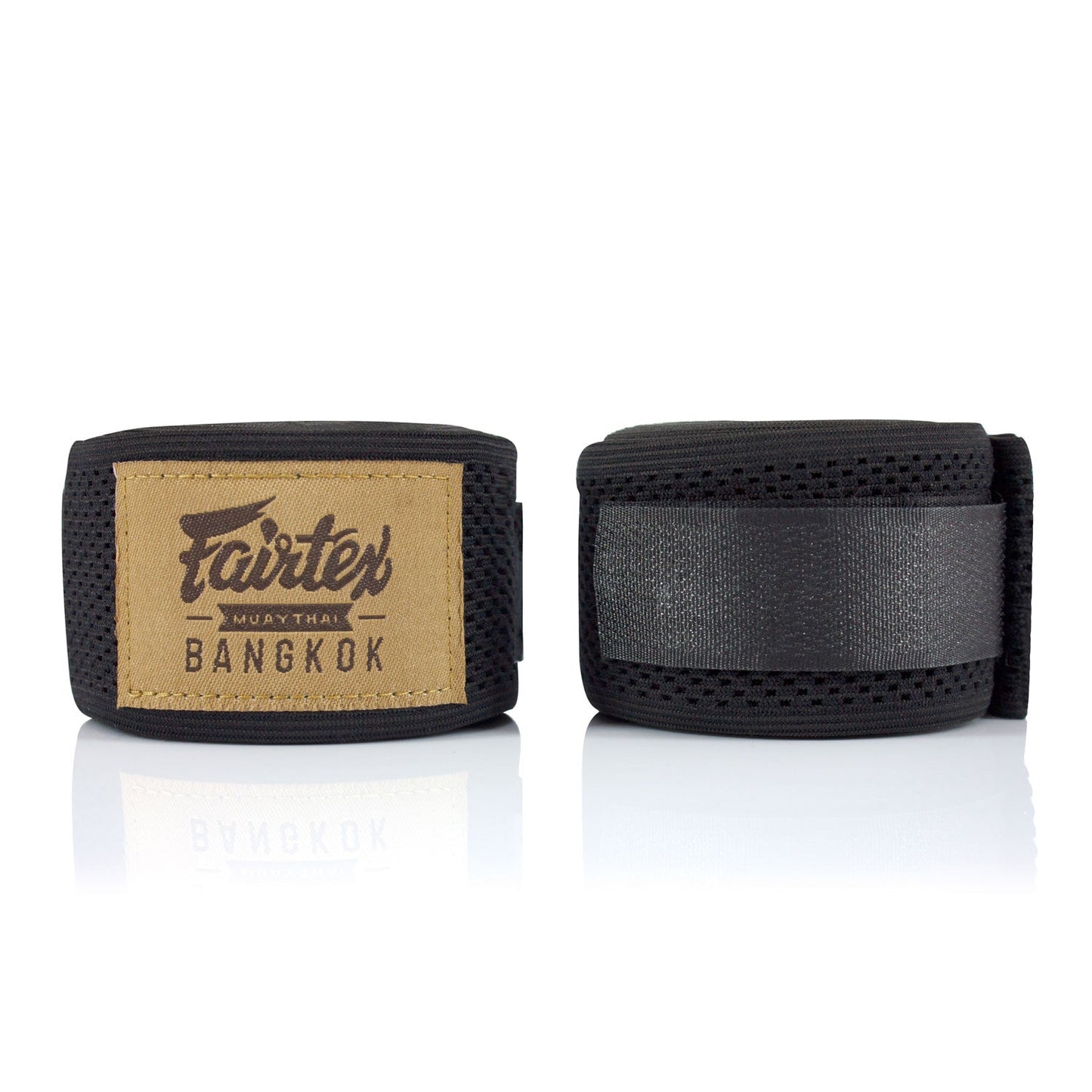 Fairtex HW4 Elastic Mesh Handwraps - Black