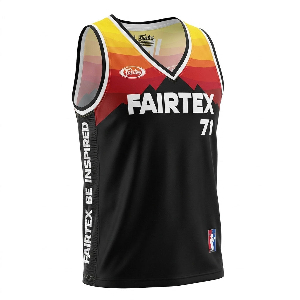 Fairtex JS26 Basketball Jersey - Black-Orange