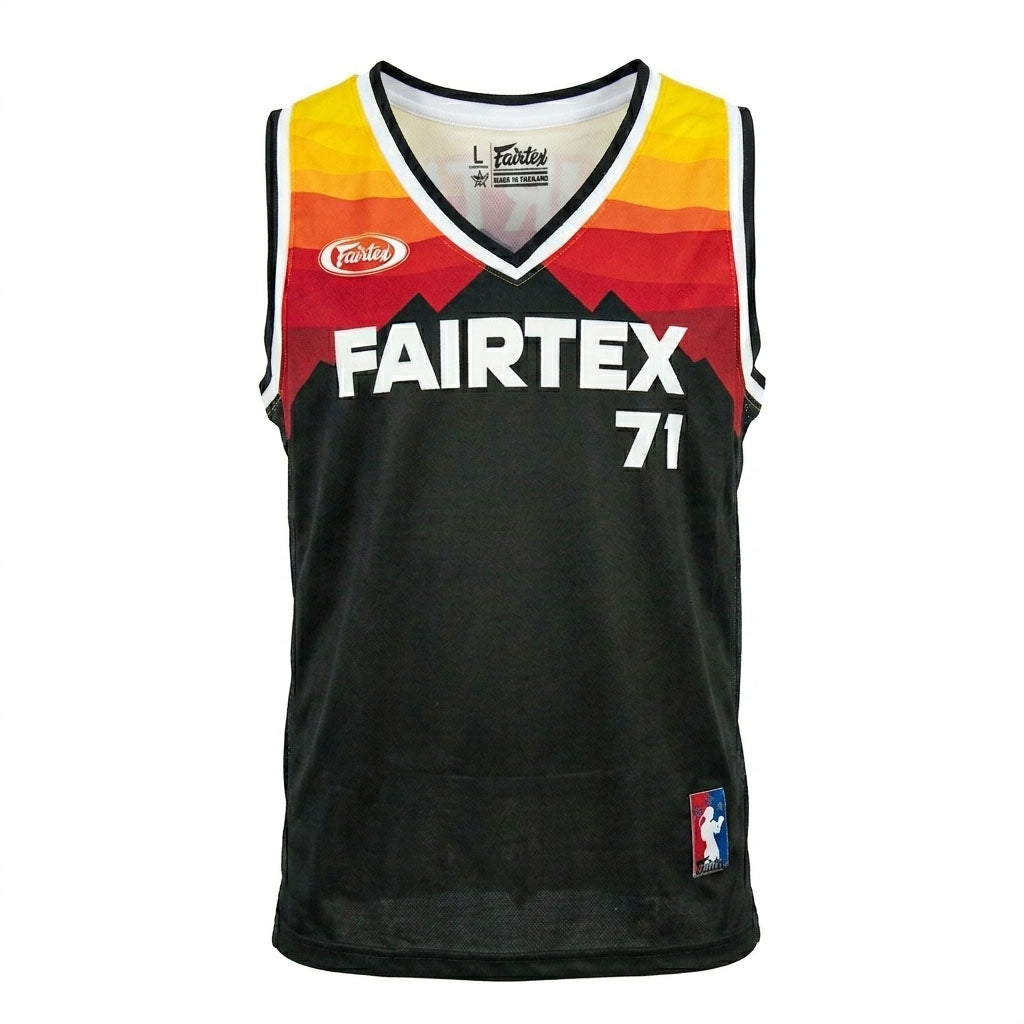 Fairtex JS26 Basketball Jersey - Black-Orange