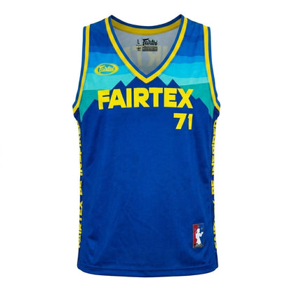 Fairtex JS26 Basketball Jersey - Blue-Yellow