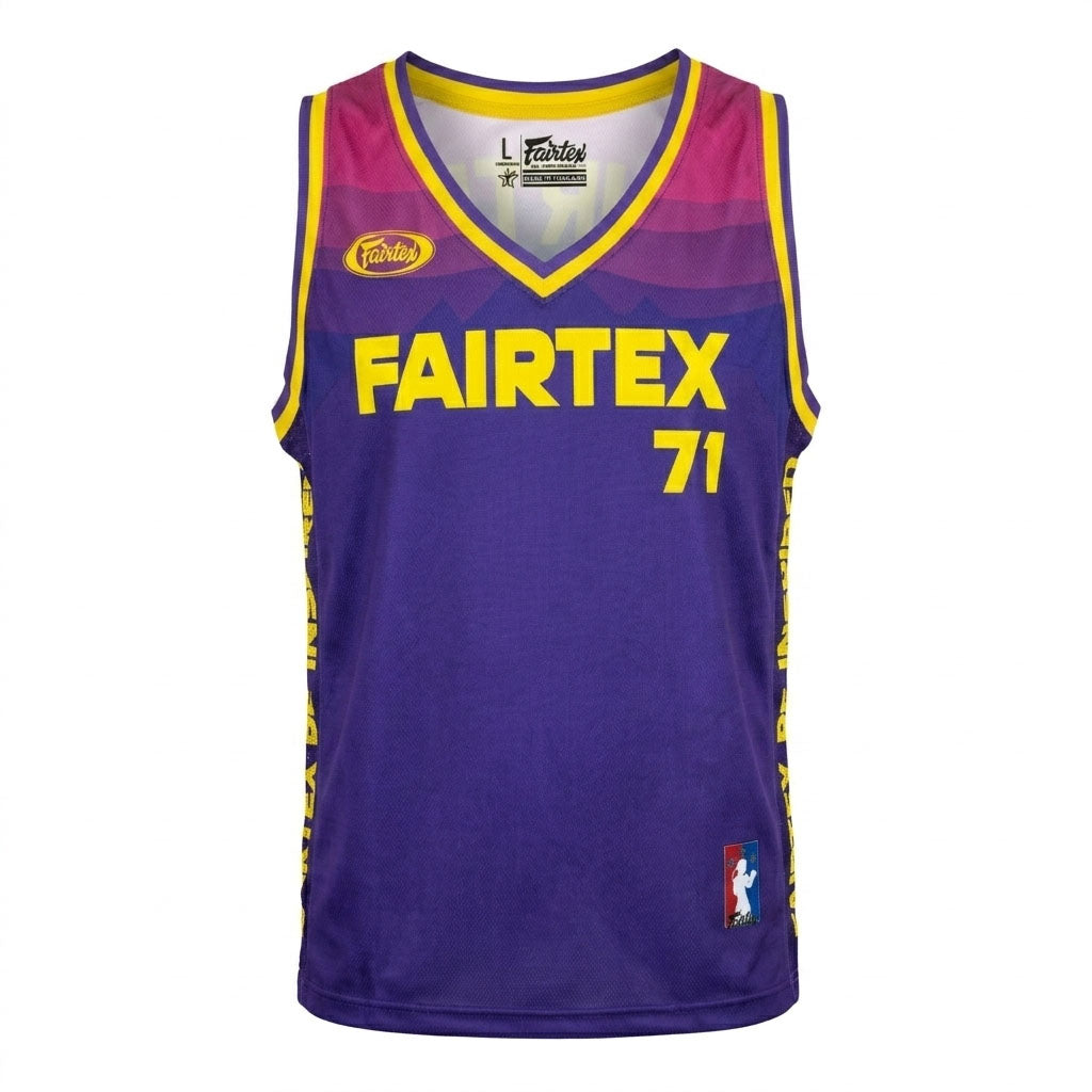 Fairtex JS26 Basketball Jersey - Purple-Yellow