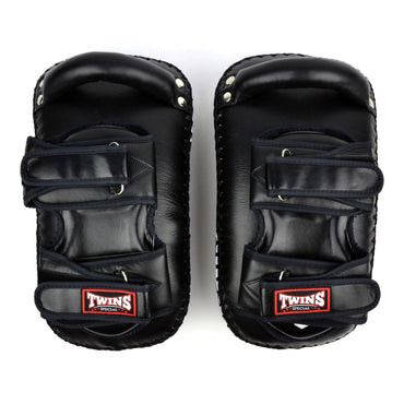 Twins Special KPL12 Deluxe Curved Leather Kick Pads - Black