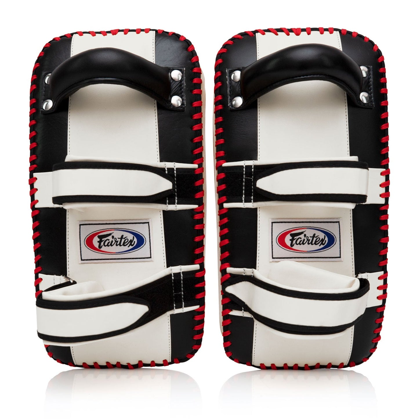Fairtex KPLC2 Curved Thai Kick Pads Standard - Black-White