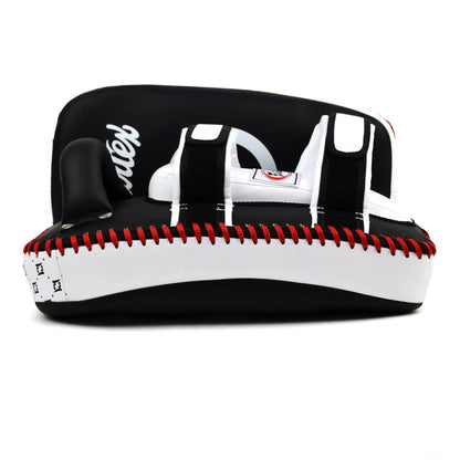 Fairtex KPLC5 Microfibre Thai Kick Pads - Black-White